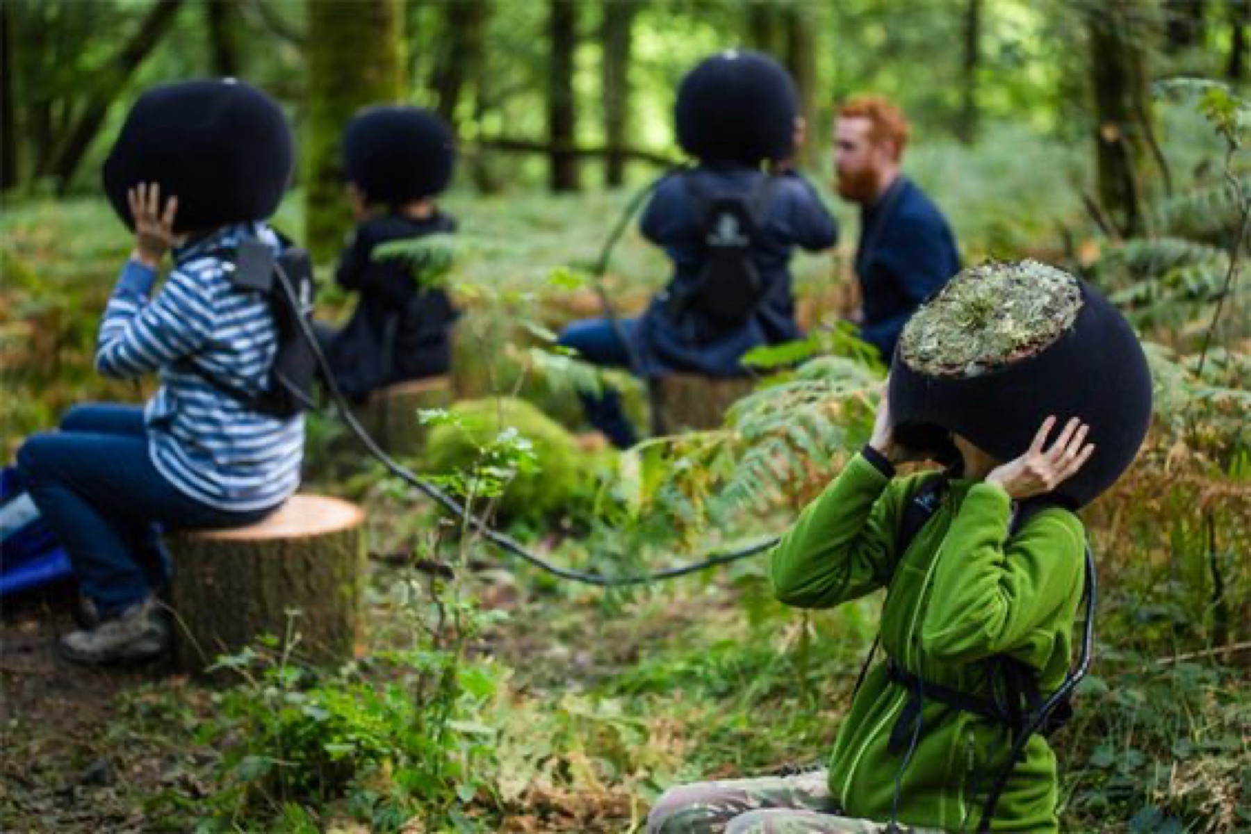 Children learning in nature