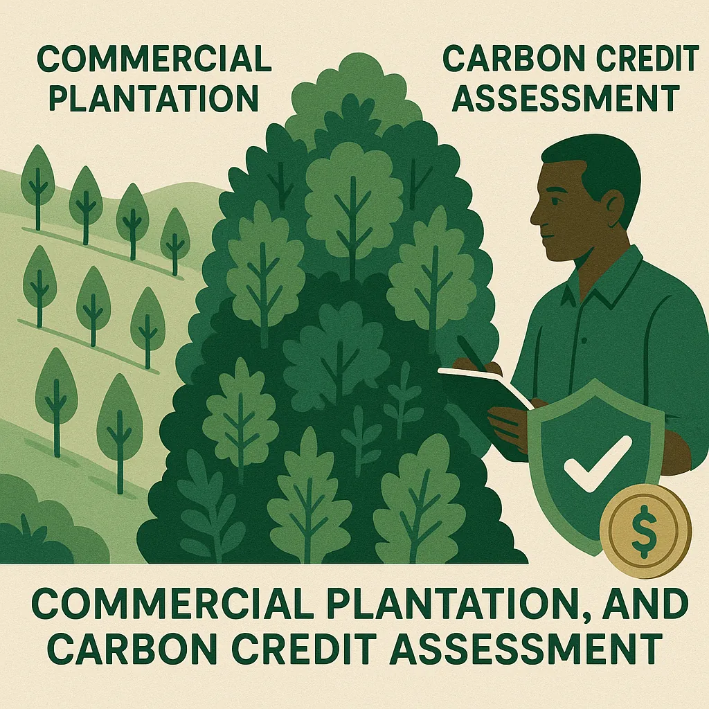 Commercial plantation + carbon