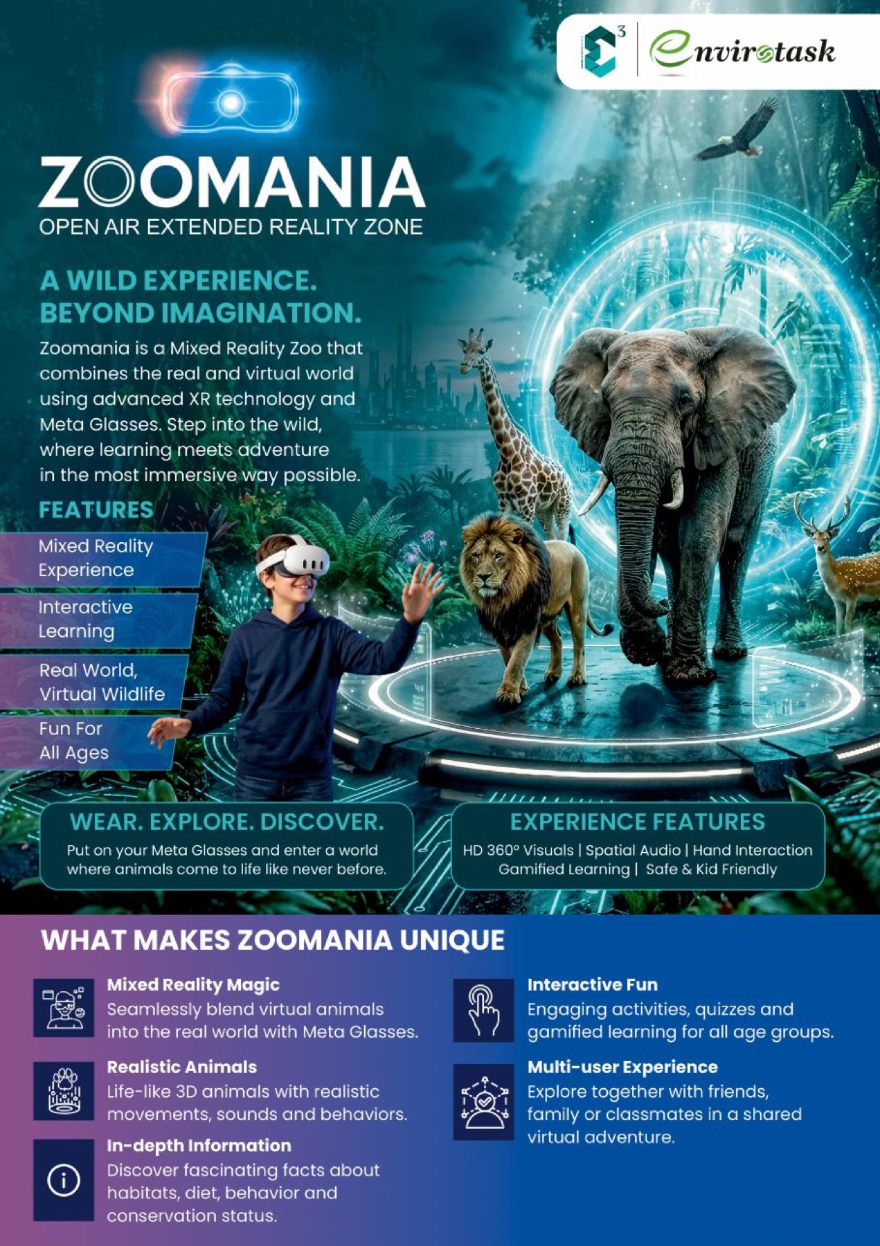 Zoomania mixed reality wildlife experience